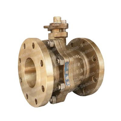 China C95800 General Reduced Port Aluminum Bronze Ball Valve for Sea Water for sale