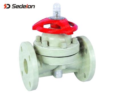 China Highly durable rubber lined diaphragm valve for sale