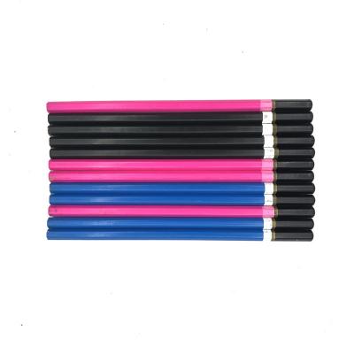 China office & School Pencil Bulk Selling Fancy Blue Color Black Dipped Hexagon Pencil 2b Lead Lead Non-Toxic for sale