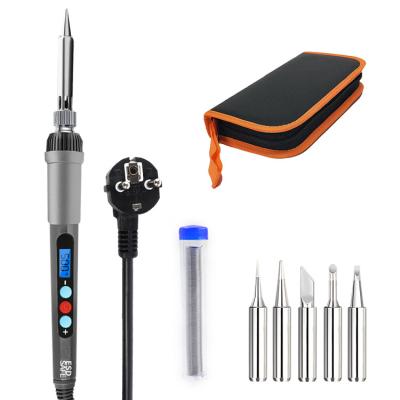 China Pencil Grip 80W LCD electric Soldering Iron Kit Solder rework station hot pencil repair tool for sale