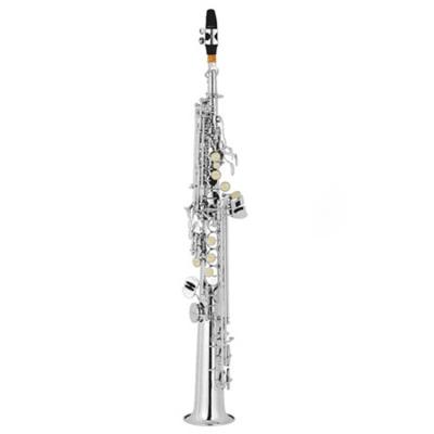 China China Nickel Plated High Grade Wind Instrument OEM Straight Soprano Saxophone for sale