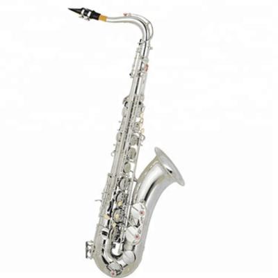 China Silver Plated Wood Silver Plated China Sax Tenor Saxophone For Beginner for sale