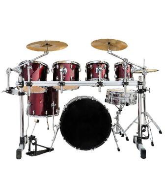 China Hot Selling PVC Factory Percussion Instrument 7PCS Frame Drum Set Acoustic Drum Kit for sale