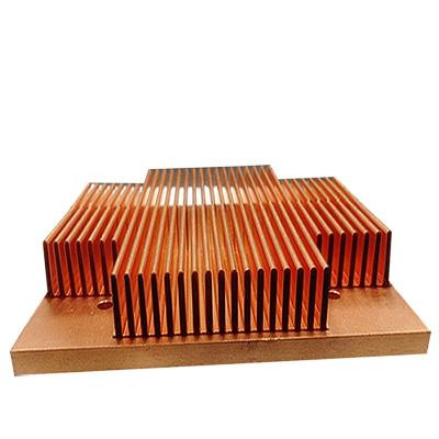 China Aluminum Extrusion Cooler Aluminum Copper Bent Fin Heatsink Custom Heatsink for sale