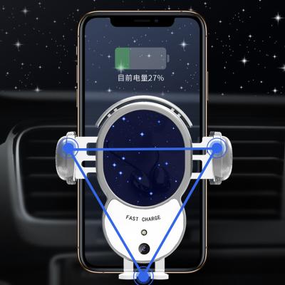 China Mobile Phone Holder 10W Car Wireless Charger Charging Qi For Iphone For Samsung New Product Factory Wholesale V8 Car Charger 2021 for sale