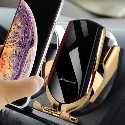 China Vehicle Charging Car 2019 New Shenzhen Best Wireless Magnetic Auto Induction Car Holder Fast Mobile Phone Charger Fast Wireless for sale