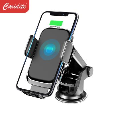 China Electric Car Caridite Car Charger Magnet For Huawei P20 For Iphone Mobile Phone Holder Qi Magnetic Induction Charger Wireless Drop Shipping for sale