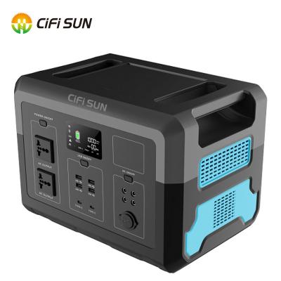 China Home Portable Solar Power Station Generator 1000w 1500w 2400w Inverter Lithium Battery Portable Power Station for sale