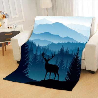 China Hot Sale 100% Polyester Waterproof Double Jacquard Organic Coral Fleece Blanket for sale