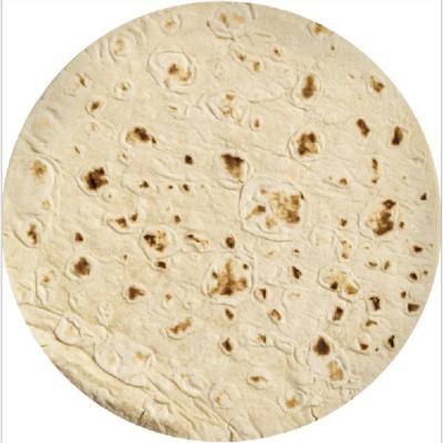 China Waterproof Customizable Soft Plush Tortilla Pizza Round Maker Burrito Blanket for sale