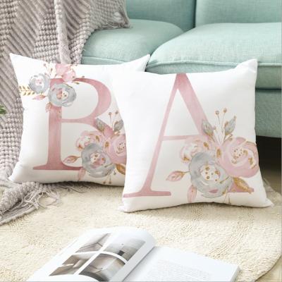 China PORTABLE wholesale words outdoor home nordic printing decorative cushion cover for sale