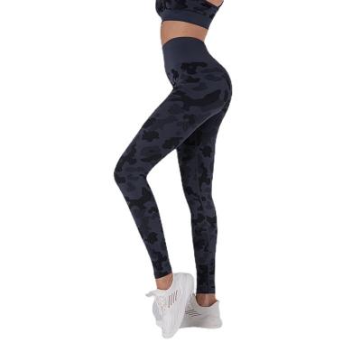 China New Fashion Breathable High Waisted Camouflage Fitness Leggings Seamless Hip Lift Yoga Pants Women Training Quick Dry Running Pants for sale