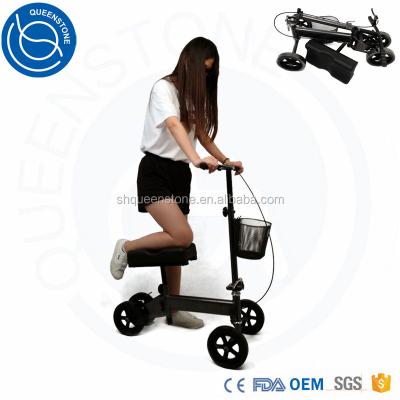 China PU Foldable Steerable Knee Walker Knee Scooter For Broken Ankle Leg Support for sale