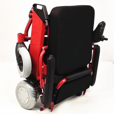 China Aluminum Alloy Folding Lightweight Folding Electric Power Wheelchair With Lithium Battery for sale