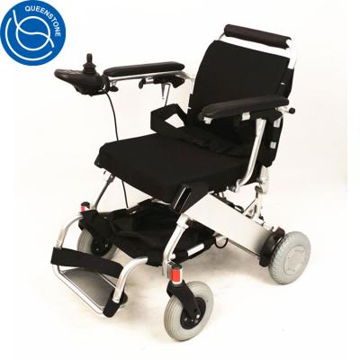 China Colorful Foldable Aluminum Power Wheelchair Top Position Frame 7003-T5 Liner Electric Wheelchair for sale