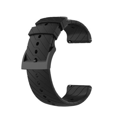 China Sports Style 24MM Universal Watch Band Silicone For SUUNTO 7/9/D5/Spartan Sport /Wrist Hour Strap for sale