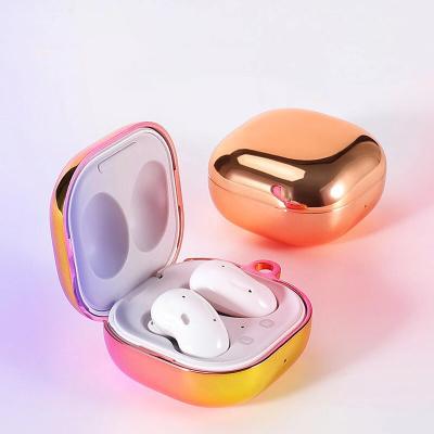 China 2020 New Arrival Colorful Flexible For Samsung Galaxy Buds Live Hard PC Cover Case Plated Mirror Skin Case for sale