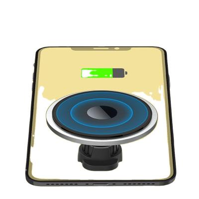 China New Arrival Fast Charging Magnetic Car QI Wireless Charger for iphone13 car wireless magnetic charger for sale