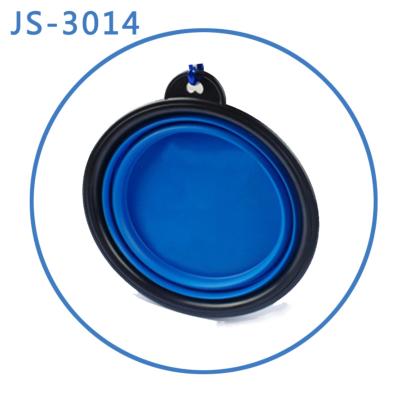 China JASON Eco-Friendly Silicone Portable Collapsible Collapsible Dog Bowl Pet Bowl for sale