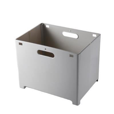 China JASON Plastic Storage Box Large Storage Basket Viable Foldable Box With Handle for sale