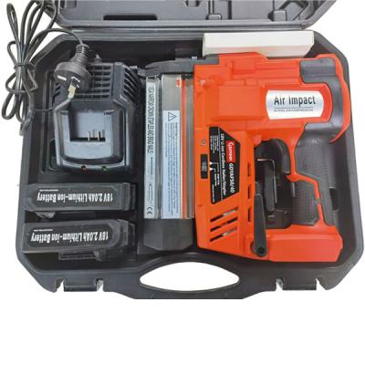 China Durable Industrial 18V Wood Air Cordless Nailer Holds up to 100 nails with Li battery for sale