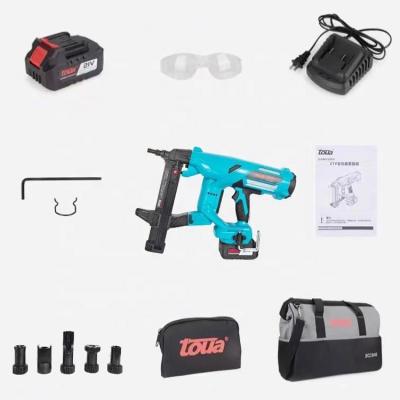 China DCCN40A Cordless Concrete Wall Framing Steel Nail Gun Ni-MH 21V 4000mAh Battery 100J for sale