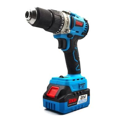 China High Power 21V Cordless Electric Drill with 4.0Ah Lithium Battery and Brushless Motor for sale