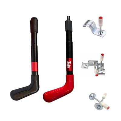 China Mini Roof Steel Body Household Cement Wall Ceiling Mount Manual Nail Gun with Red Handle for sale