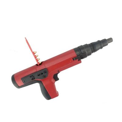 China Red Upholstery Decorative Nail Gun with Strip Powder Loads and Durable Concrete Nails for sale