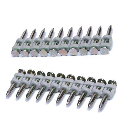 China Smooth Shank Electro Galvanized Nails for Gas Nailer in Concrete Steel Construction for sale