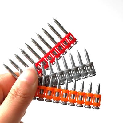 China Gas Nail Gun Compatible Fluted Shank Concrete Steel Nail with Galvanized Coating for sale