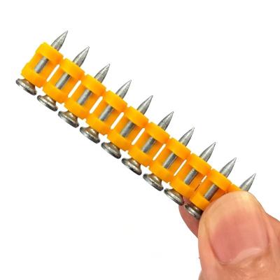 China Gas Actuated Concrete Nails with Smooth Shank Durable Forged Steel Strong Fastening for sale