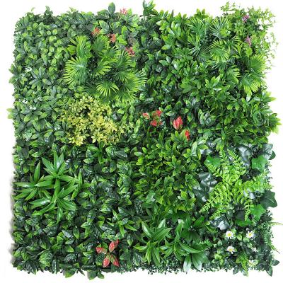 China Minimalist Artificial Green Plant Anti-UV Wall Backdrop Plastic Plants Indoor Outdoor Wall For Home Decoration for sale