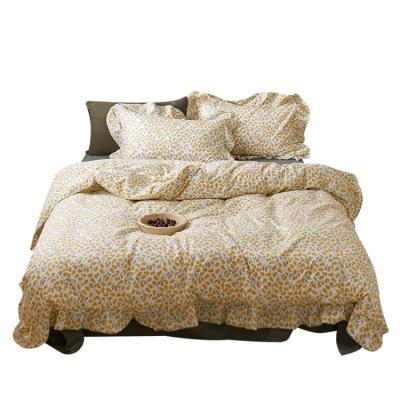 China Nordic best low price design bed linen four-piece water wash special bedspread china for sale