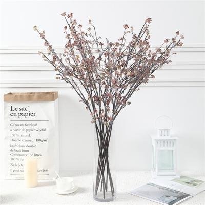 China Popular fashion vintage style hot selling flower rose bud branch elegant style simple simulation flower for sale