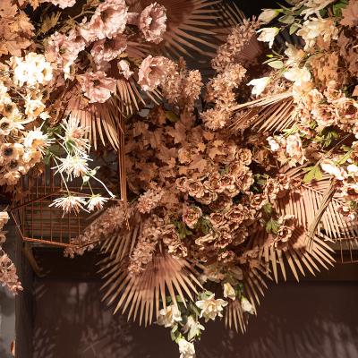 China Direct Selling Beautiful Flower Wedding Decoration Wall Decoration Flower Arch Ceiling Flower Series Simulation Beautiful Colorful Rose for sale