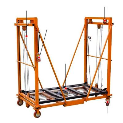 China Industrial Electric Scaffolding 2-6M Folding Lifting Indoor Outdoor Electric Lifting Scaffold for sale