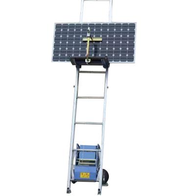 China Folding Ladders Aluminium Ladder Lift Industrial Lift Solar Panel to Roof Height 4-19m for sale