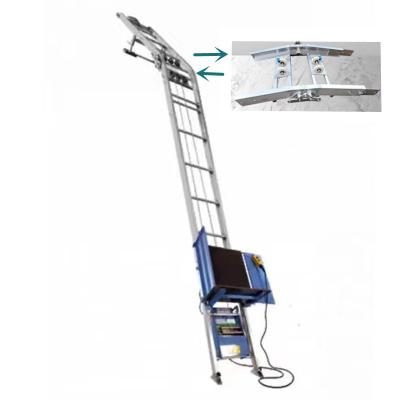 China Folding Ladders Factory Sale Automatic Electric Ladder Lift Hoist Alum Solar Panel Lifter Ladder for sale