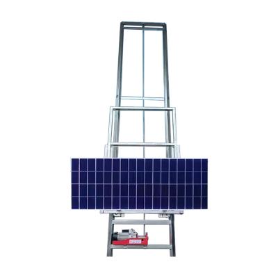 China Durable New Upgrade Top Flip to Roof Hydraulic Electric Cargo Elevator Lift Solar Panels Lift for sale