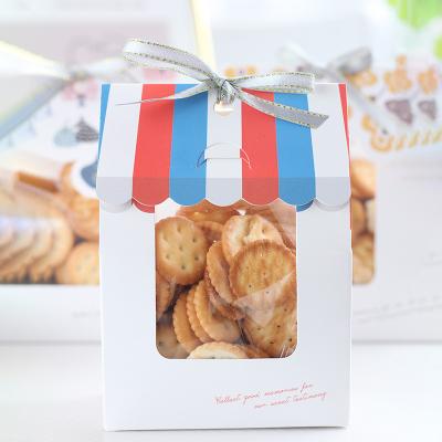 China Custom Recycled Materials Transparent Materials Christmas Halloween Cookie Chocolate Clear Box Packaging Wedding Favor Candy Gift Box Candy Box With Window for sale