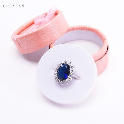 China High quality cheap wholesale custom logo jewelry packaging wedding ring box luxury light pink velvet ring box for sale