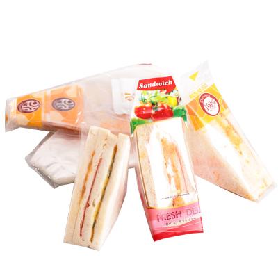 China High Quality Disposable Clear Triangle Bread Sandwich Bag Food Grade Seal Food Grade Plastic Plastic Sandwich Bag for sale