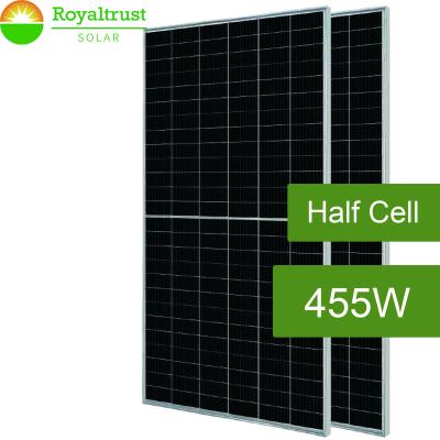 China Solar MBB Perc Pv Half Cells Monocrystalline Solar Panels Power System 455W 435W Module For Solar Power Station for sale