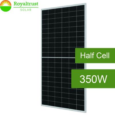 China High Quality Mono Cells 340w 350w Solar Power System Small Half Cell Perc For Outdoor Use Solar Panel Home Kit for sale