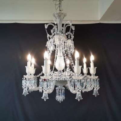 China European Style Crystal Chandeliers Traditional French Crystal Pendant Light Chandelier For Living Room Dining Room Wedding Banquet for sale