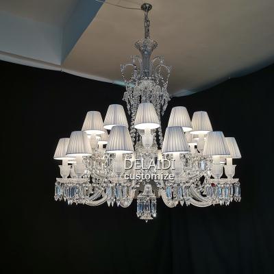 China Traditional European Crystal Chandelier Decorative Crystal Chandelier Wedding Villa Restaurant Living Room Pendant Light for sale