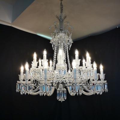 China Traditional Banquet Hotel Lobby Lighting Restaurant Lamps Living Room Wedding Interior Decoration European Style Luxury Crystal Chandelier for sale