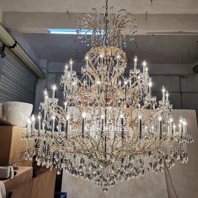 China Maria Theresa Traditional Chandelier Extra Large Chandelier Modern Led Hanging Crystal Chandelier Lighting Large for sale