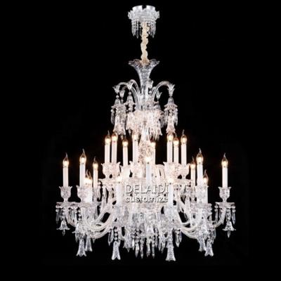 China European classic luxury crystal chandelier light 110-220 volt chandelier living room dining room traditional creative wedding villa crystal for sale